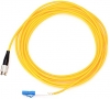 Cable cordon Fibre optique FC - LC S/M SPX 2mm Jaune 3M -NEUF 